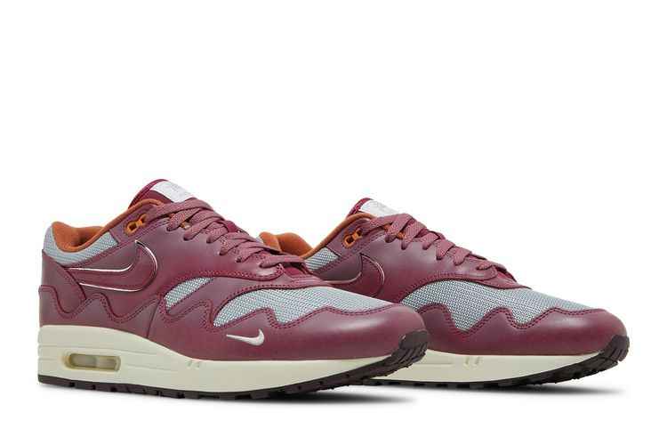 Air Max 1 Patta Waves Rush Maroon (with Bracelet) - Nike Sneaker, Detailansicht 9