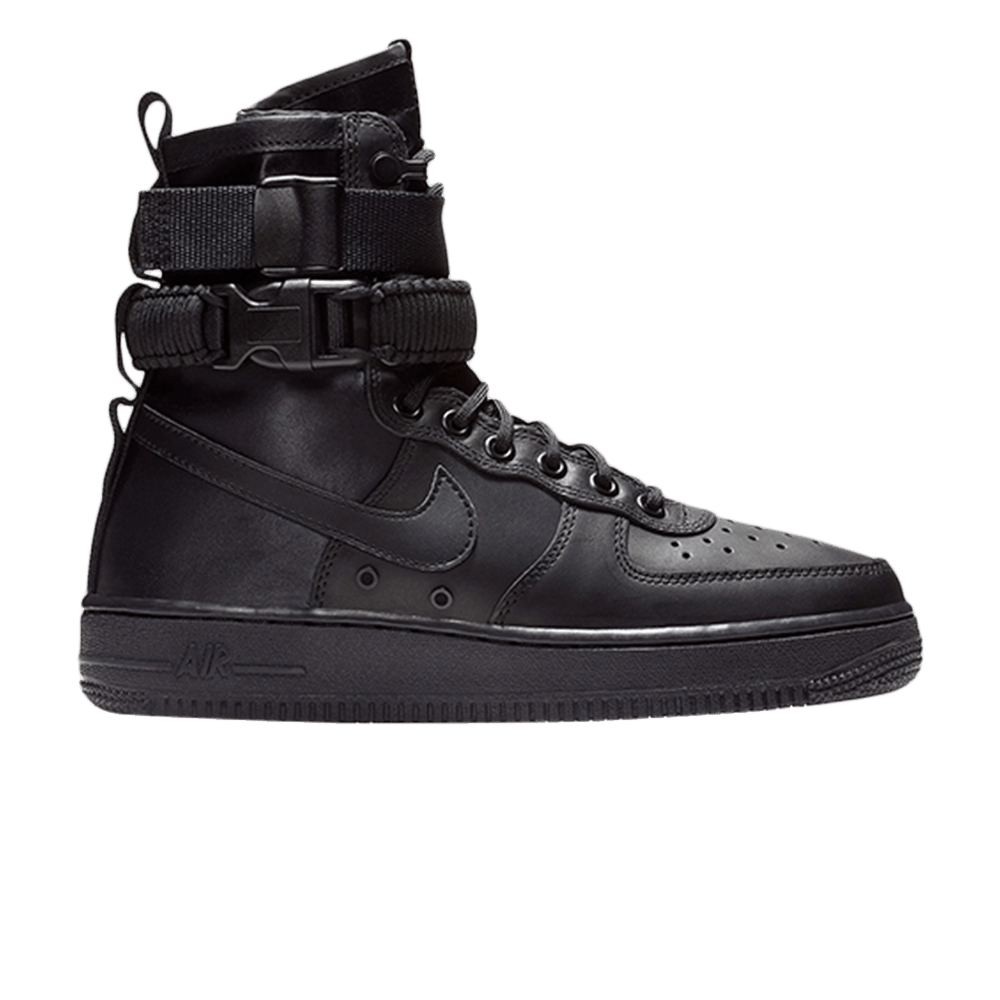 Nike Wmns SF Air Force 1 High Triple Black - Nike Sneaker, Detailansicht 2