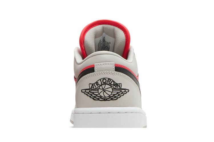 Air Jordan 1 Retro Low Light Iron Ore Siren Red - Air Jordan Sneaker, Detailansicht 8