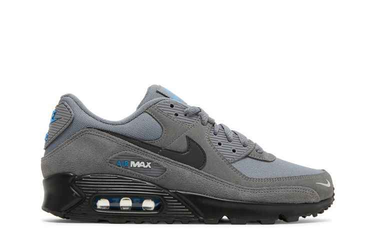 Nike Air Max 90 Smoke Grey Light Photo Blue - Nike Sneaker, Detailansicht 2