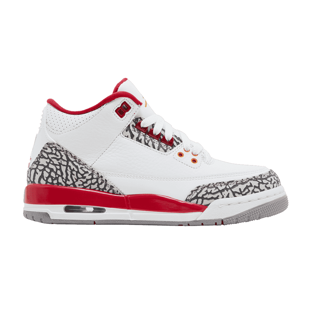 Air Jordan 3 Retro GS Cardinal Red - Air Jordan Sneaker, Detailansicht 2