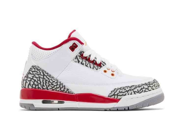 Air Jordan 3 Retro GS Cardinal Red - Air Jordan Sneaker, Detailansicht 3