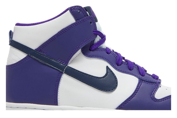 Nike Dunk High GS White Midnight Navy - Nike Sneaker, Detailansicht 4