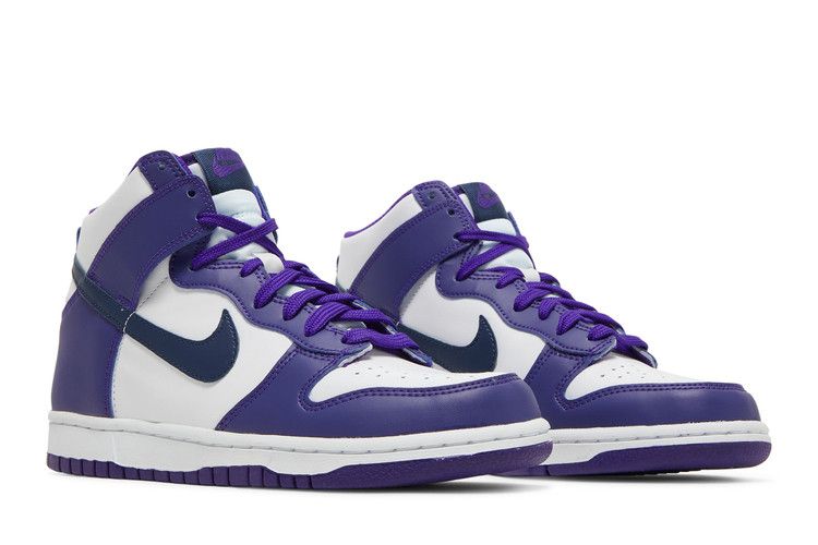 Nike Dunk High GS White Midnight Navy - Nike Sneaker, Detailansicht 10