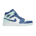 Air Jordan 1 Mid Mystic Navy Mint Foam - Air Jordan Sneaker