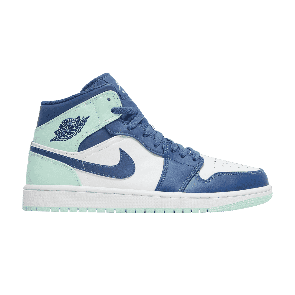 Air Jordan 1 Mid Mystic Navy Mint Foam - Air Jordan Sneaker