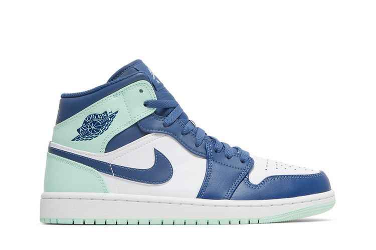 Air Jordan 1 Mid Mystic Navy Mint Foam - Air Jordan Sneaker, Detailansicht 2