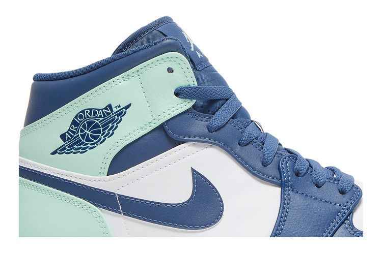 Air Jordan 1 Mid Mystic Navy Mint Foam - Air Jordan Sneaker, Detailansicht 3