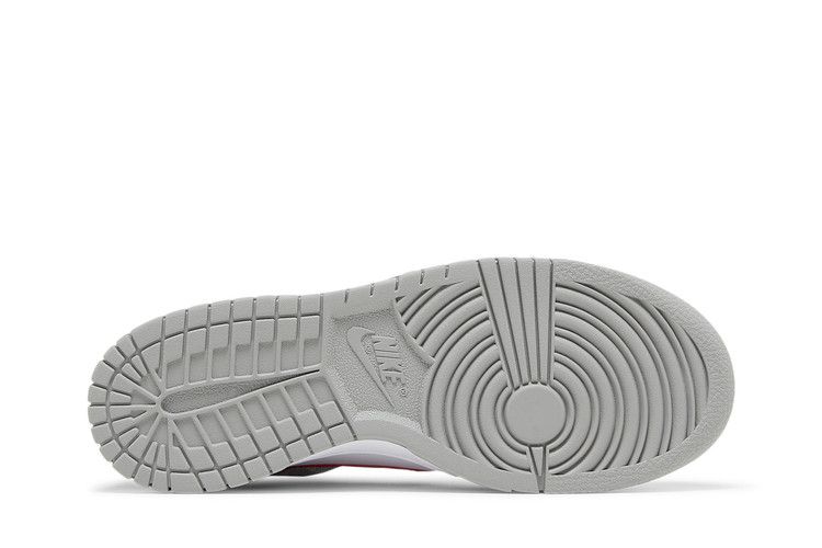 Nike Dunk High SE GS Athletic Club - Light Smoke Grey Gym Red - Nike Sneaker, Detailansicht 6