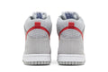 Nike Dunk High SE GS Athletic Club - Light Smoke Grey Gym Red - Nike Sneaker, Detailansicht 8