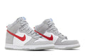 Nike Dunk High SE GS Athletic Club - Light Smoke Grey Gym Red - Nike Sneaker, Detailansicht 10