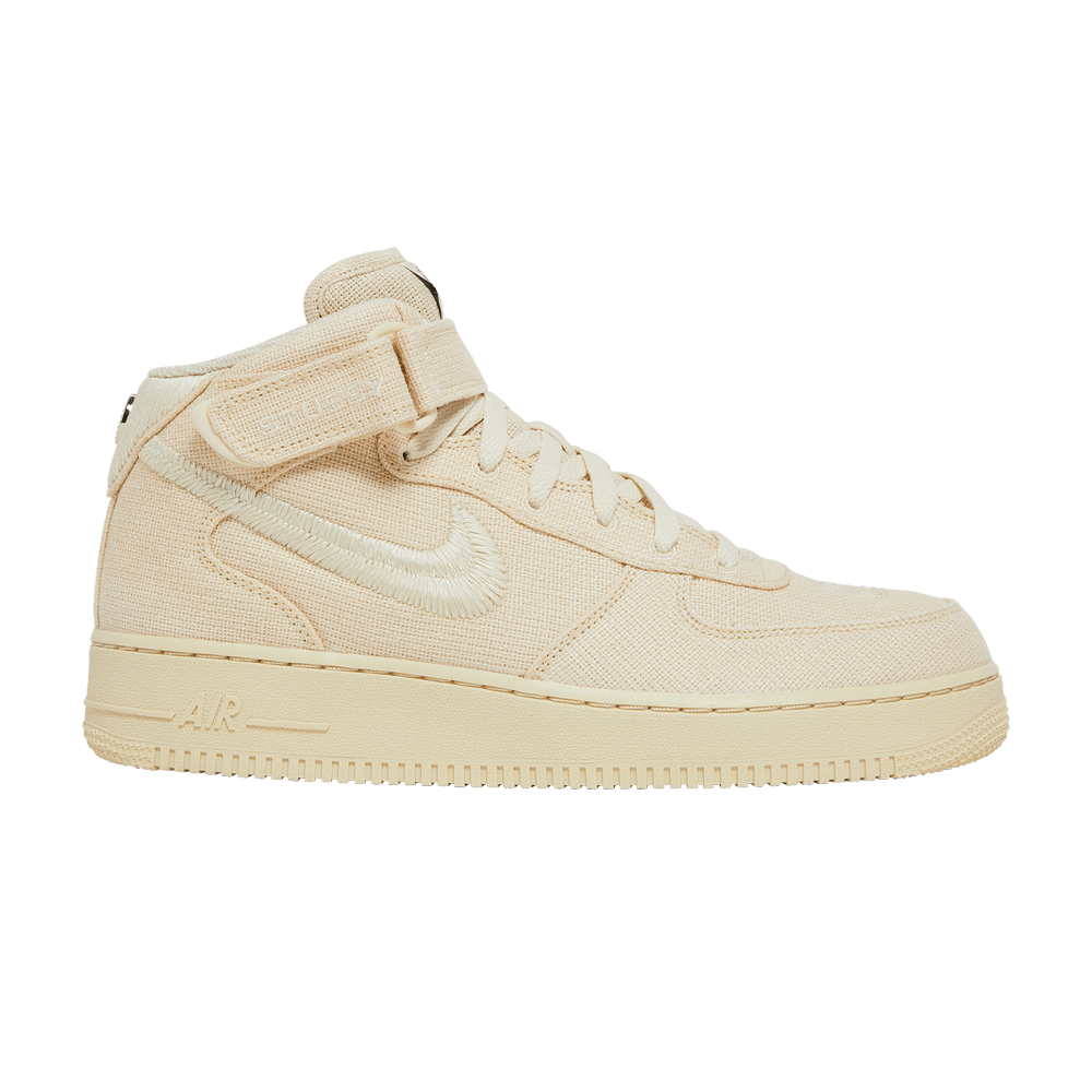 Stussy x Air Force 1 Mid Fossil - Nike Sneaker