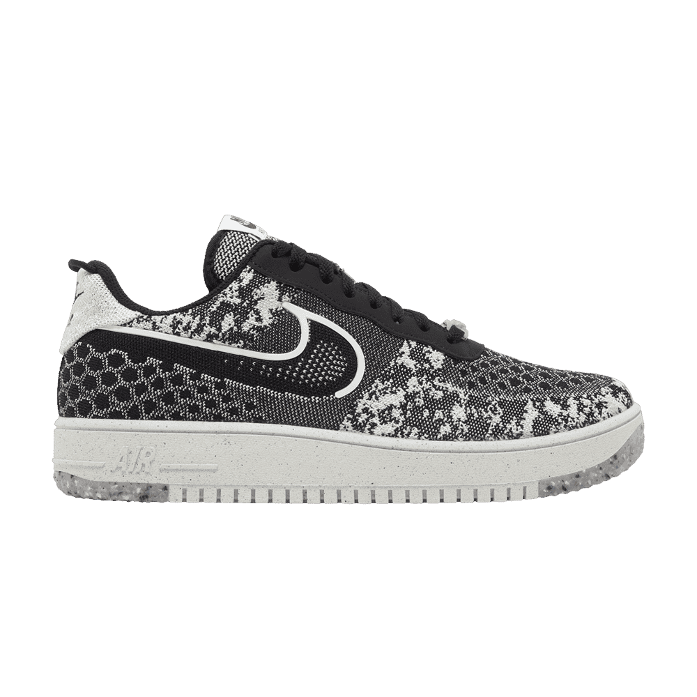 Nike Air Force 1 Low Crater Flyknit Black White Melange - Nike Sneaker