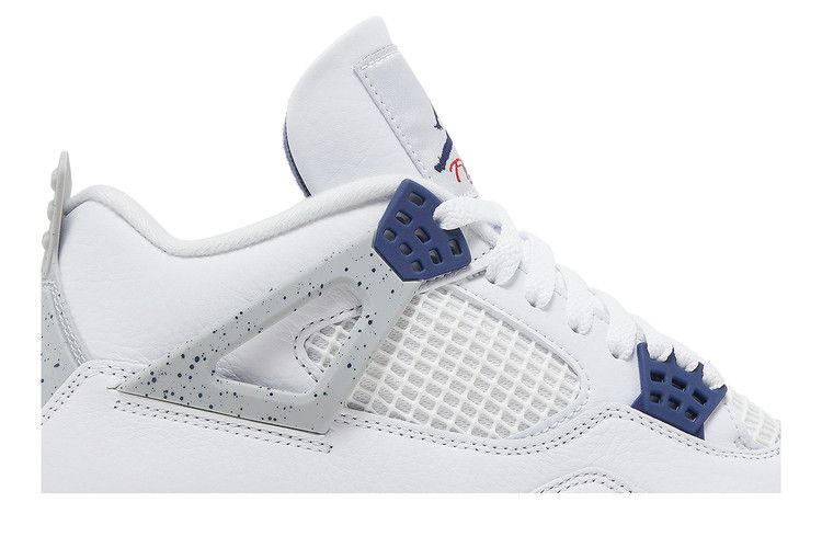 Air Jordan 4 Retro White Midnight Navy - Air Jordan Sneaker, Detailansicht 3