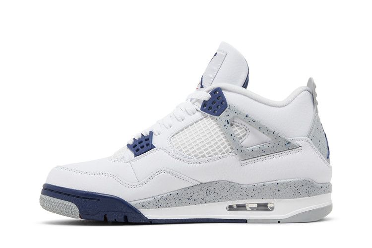 Air Jordan 4 Retro White Midnight Navy - Air Jordan Sneaker, Detailansicht 4