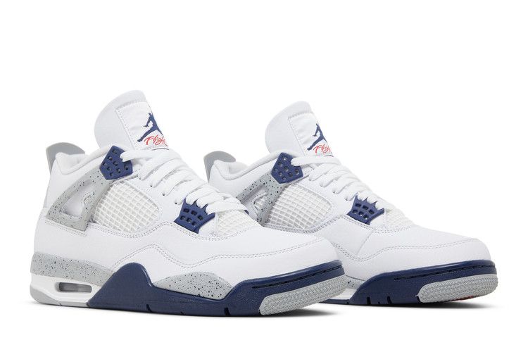 Air Jordan 4 Retro White Midnight Navy - Air Jordan Sneaker, Detailansicht 9