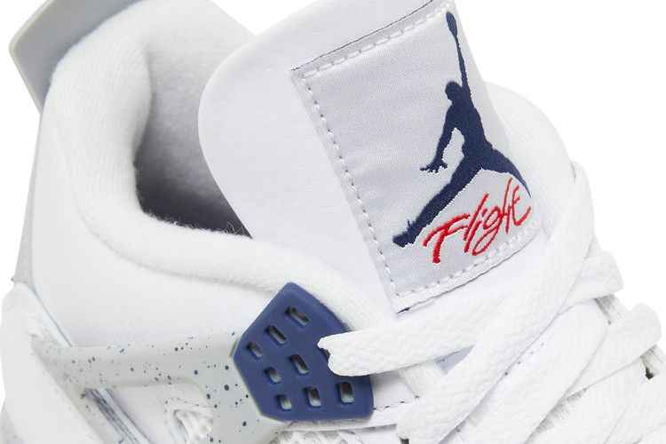 Air Jordan 4 Retro White Midnight Navy - Air Jordan Sneaker, Detailansicht 10