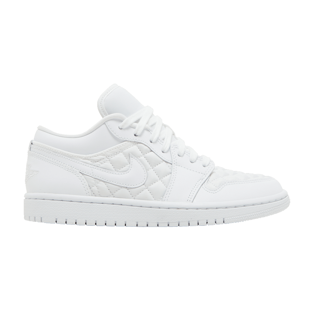 Wmns Air Jordan 1 Low Triple White Quilted - Air Jordan Sneaker, Detailansicht 2