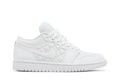 Wmns Air Jordan 1 Low Triple White Quilted - Air Jordan Sneaker, Detailansicht 3