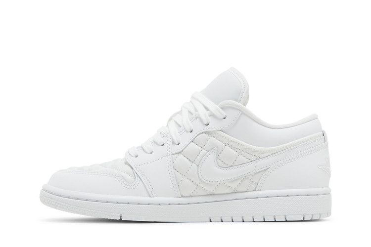Wmns Air Jordan 1 Low Triple White Quilted - Air Jordan Sneaker, Detailansicht 5