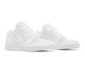 Wmns Air Jordan 1 Low Triple White Quilted - Air Jordan Sneaker, Detailansicht 10