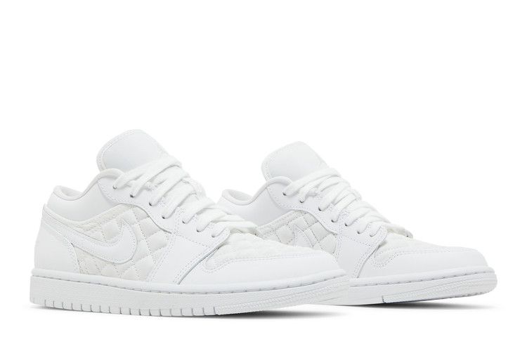 Wmns Air Jordan 1 Low Triple White Quilted - Air Jordan Sneaker, Detailansicht 10