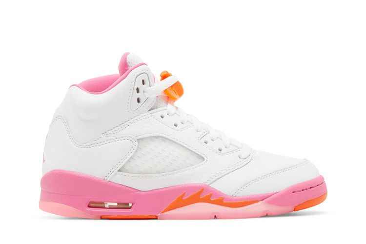 Air Jordan 5 Retro WNBA Pinksicle Safety Orange (GS) - Air Jordan Sneaker, Detailansicht 2