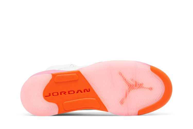 Air Jordan 5 Retro WNBA Pinksicle Safety Orange (GS) - Air Jordan Sneaker, Detailansicht 5