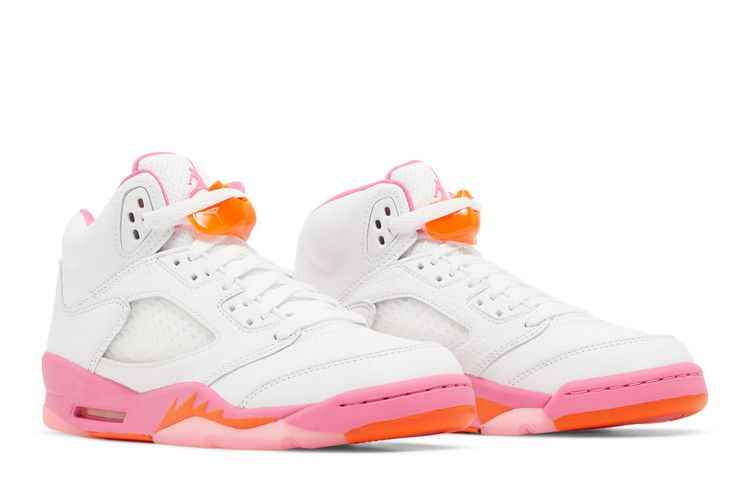 Air Jordan 5 Retro WNBA Pinksicle Safety Orange (GS) - Air Jordan Sneaker, Detailansicht 9