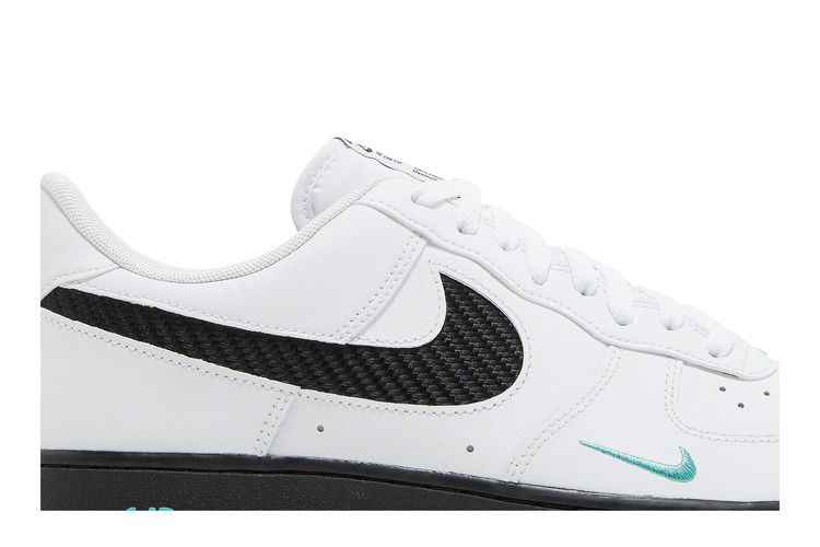 Nike Air Force 1 Low White Black Teal - Nike Sneaker, Detailansicht 3