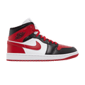 Air Jordan 1 Mid White Bred Toe - Air Jordan Sneaker