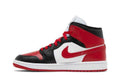 Air Jordan 1 Mid White Bred Toe - Air Jordan Sneaker, Detailansicht 4