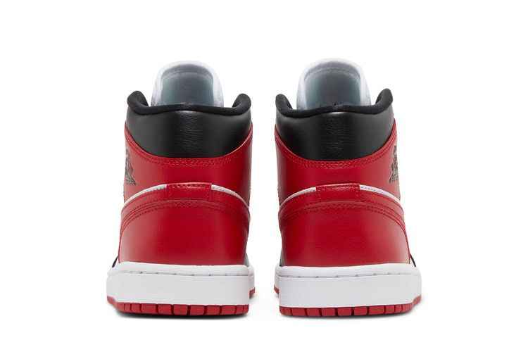 Air Jordan 1 Mid White Bred Toe - Air Jordan Sneaker, Detailansicht 7