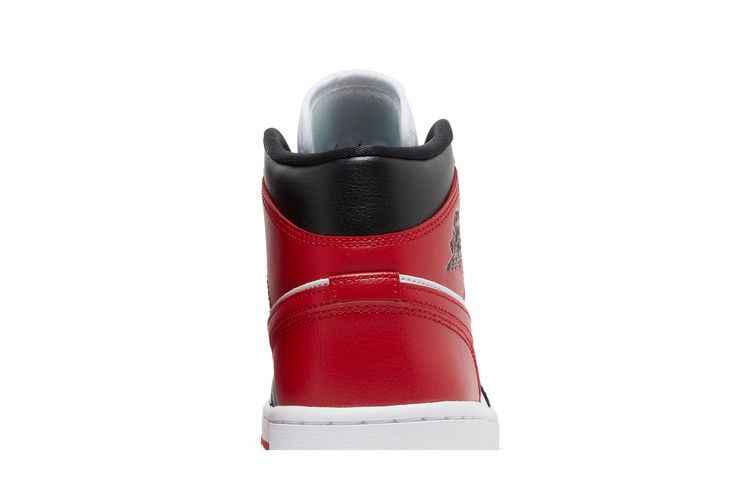 Air Jordan 1 Mid White Bred Toe - Air Jordan Sneaker, Detailansicht 8
