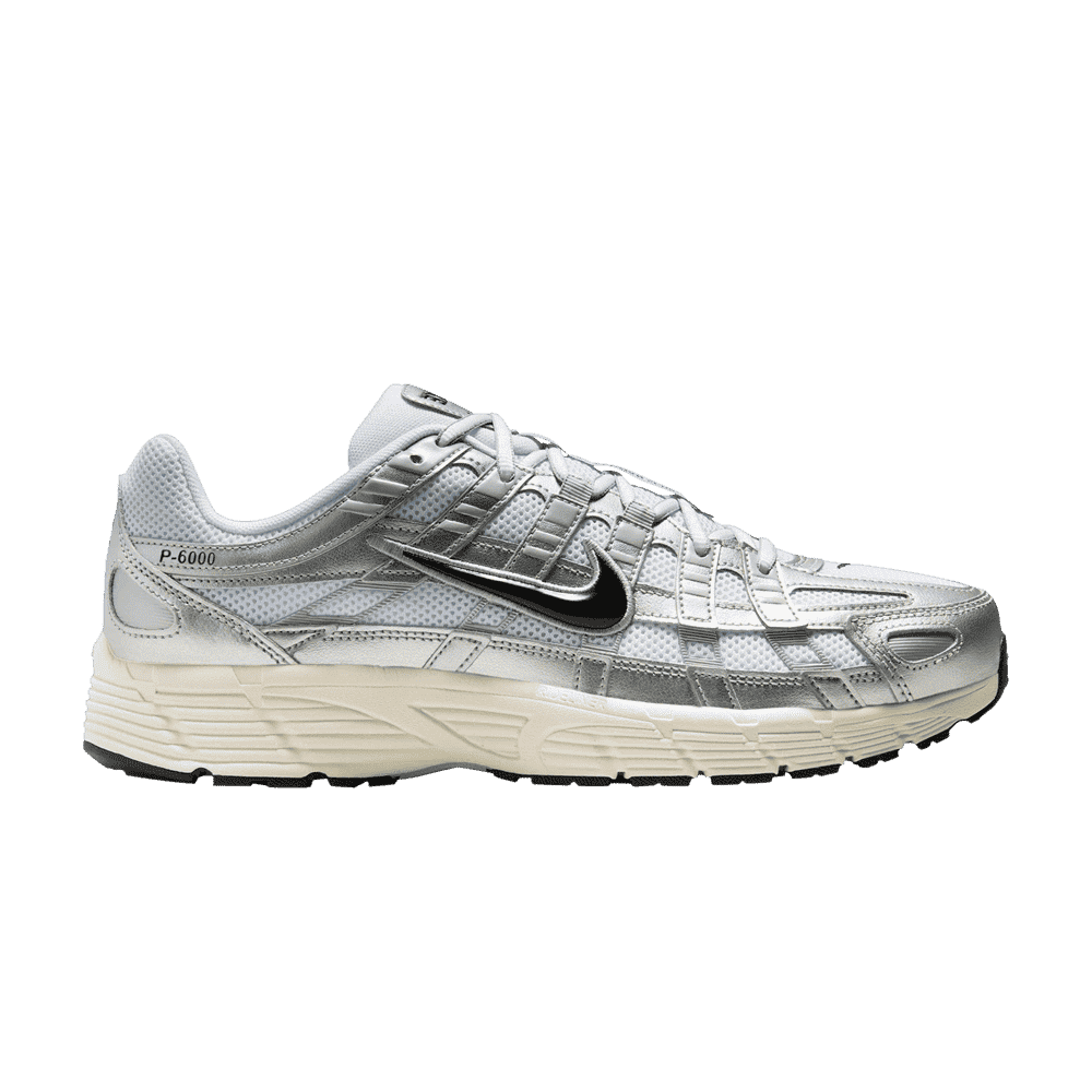 Nike P-6000 Metallic Flat Silver