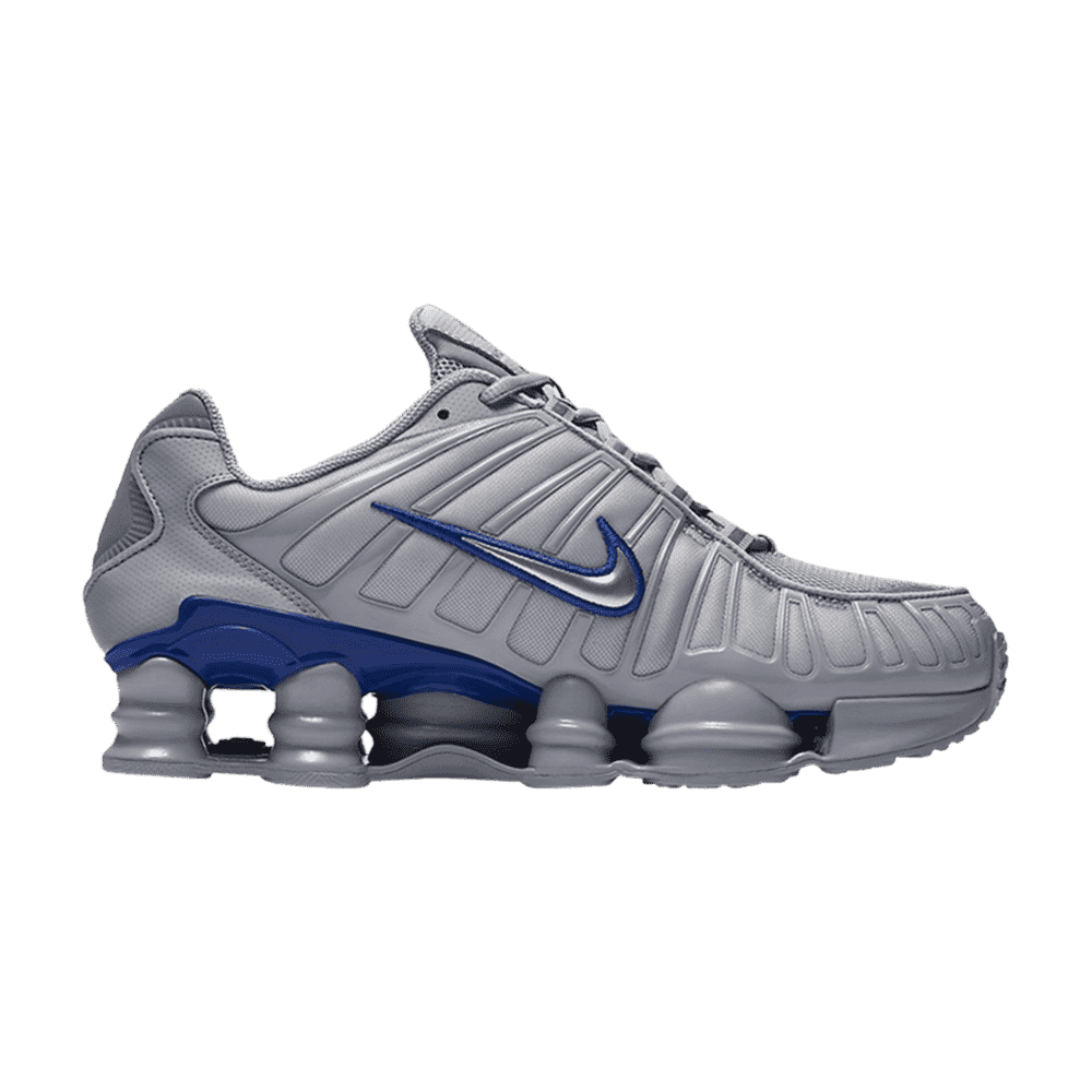 Nike Shox TL Cinza Lobo Prata Metálica Azul