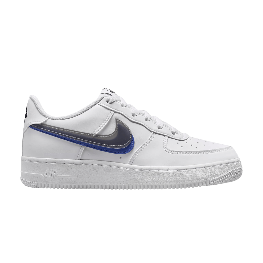 Nike Air Force 1 Low Impact Next Nature Double Swoosh White Black Blue - Nike Sneaker