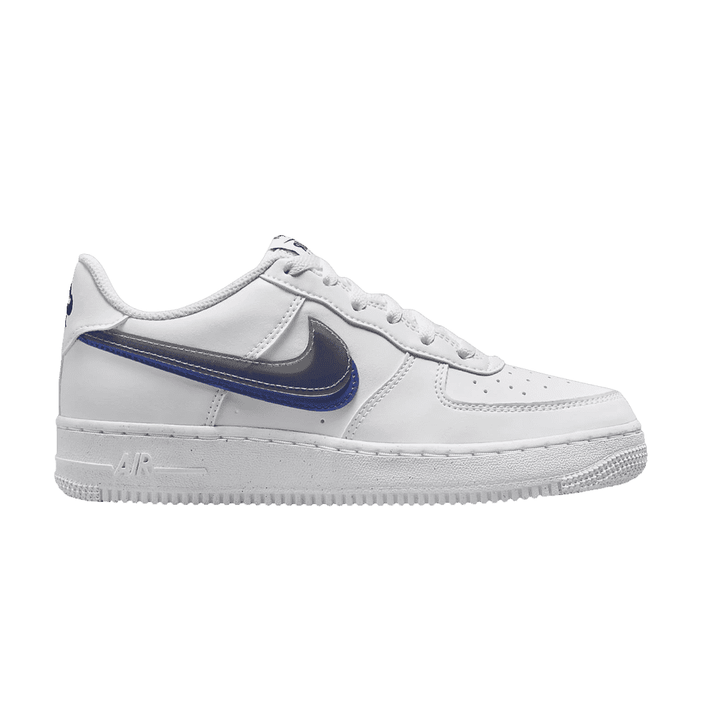 Nike Air Force 1 Low Impact Next Nature Double Swoosh Branco Preto Azul