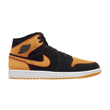 Air Jordan 1 Mid Fat Tongue Black Orange - Air Jordan Sneaker