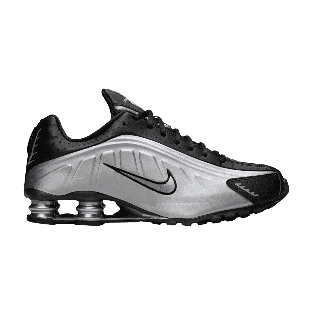 Nike Shox R4 Metallic Silver Black - Nike Sneaker