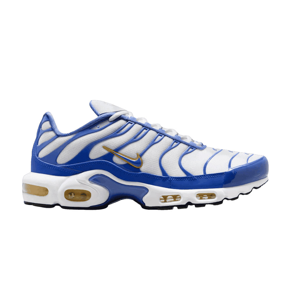 Nike Air Max Plus White Lyon Blue Varsity Maize - Nike Sneaker