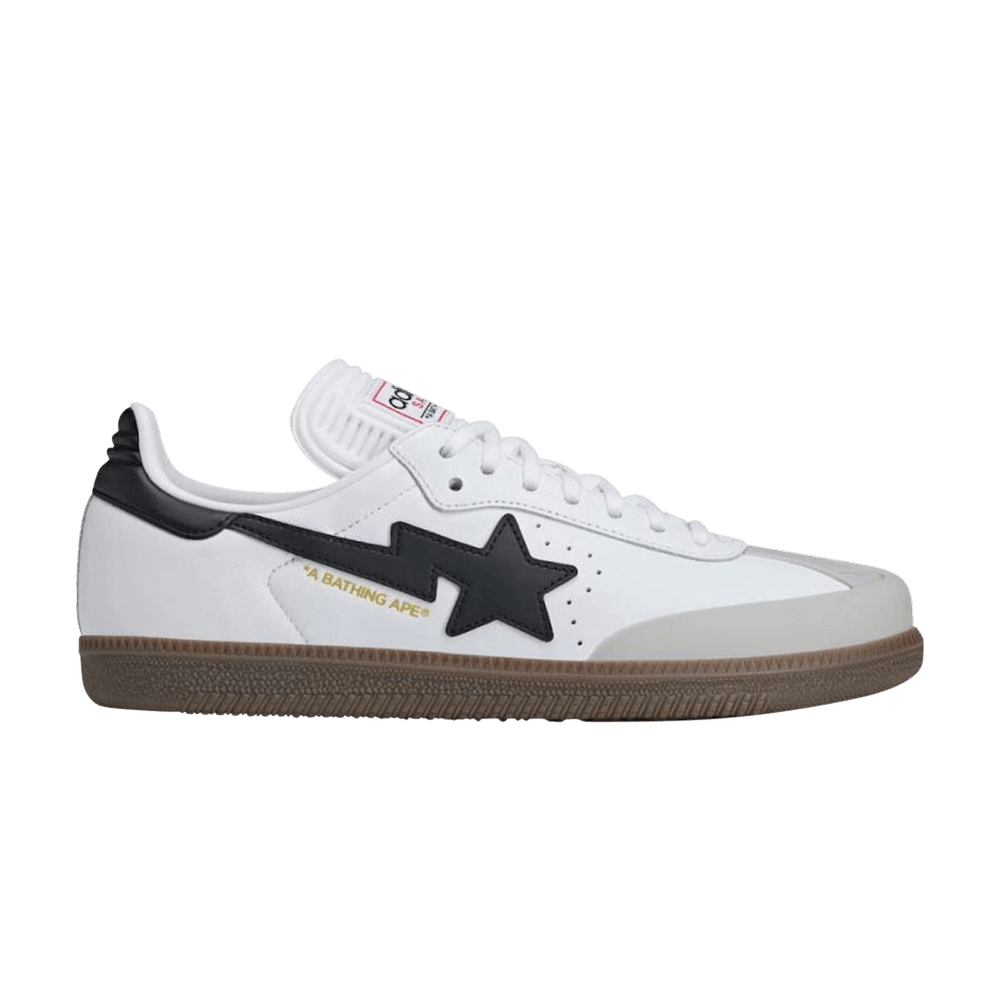 BAPE x adidas Samba White Black Gum - adidas Sneaker, Detailansicht 2
