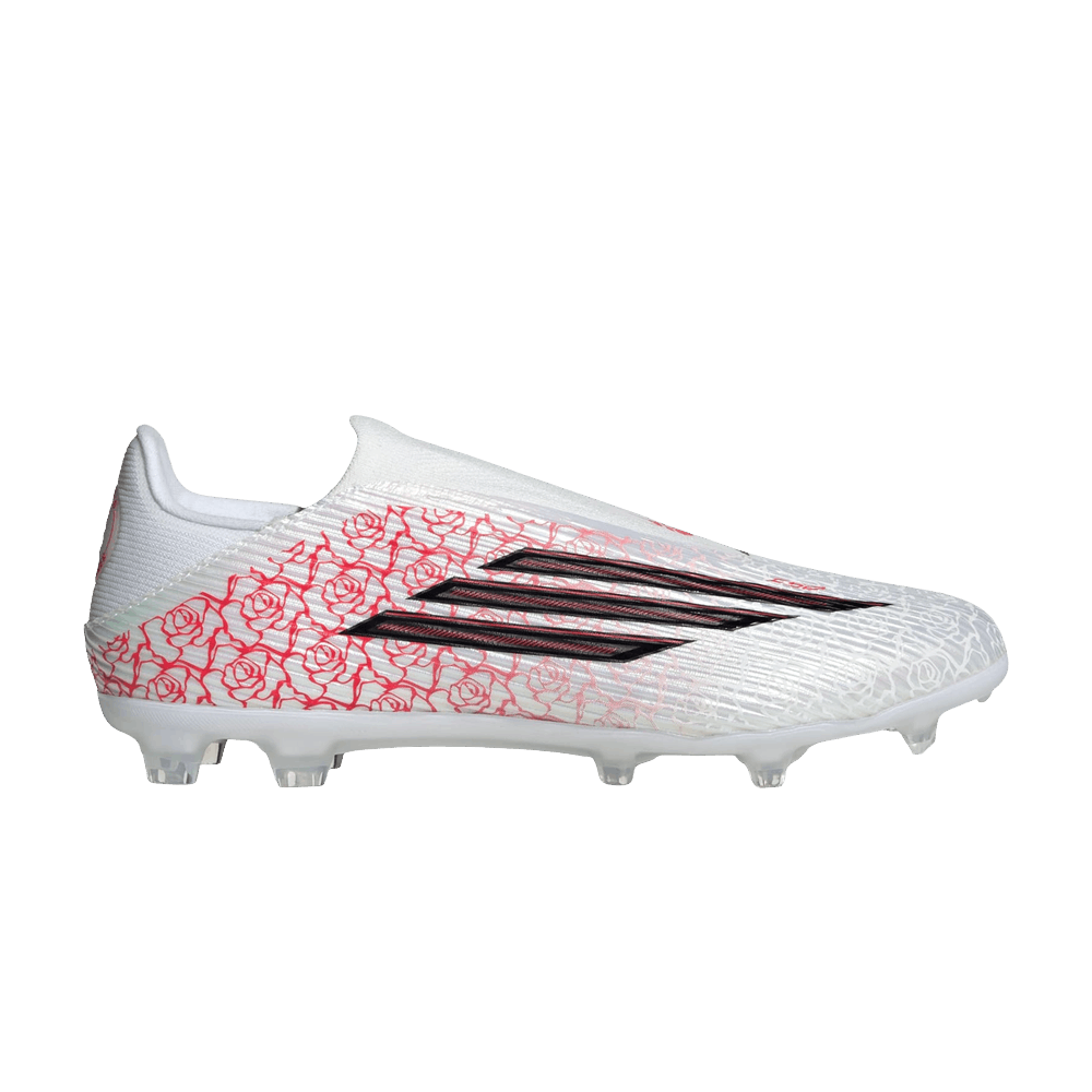 Lamine Yamal x adidas F50 League Laceless FG MG White Black Lucid Red - Adidas Sneaker, Detailansicht 2