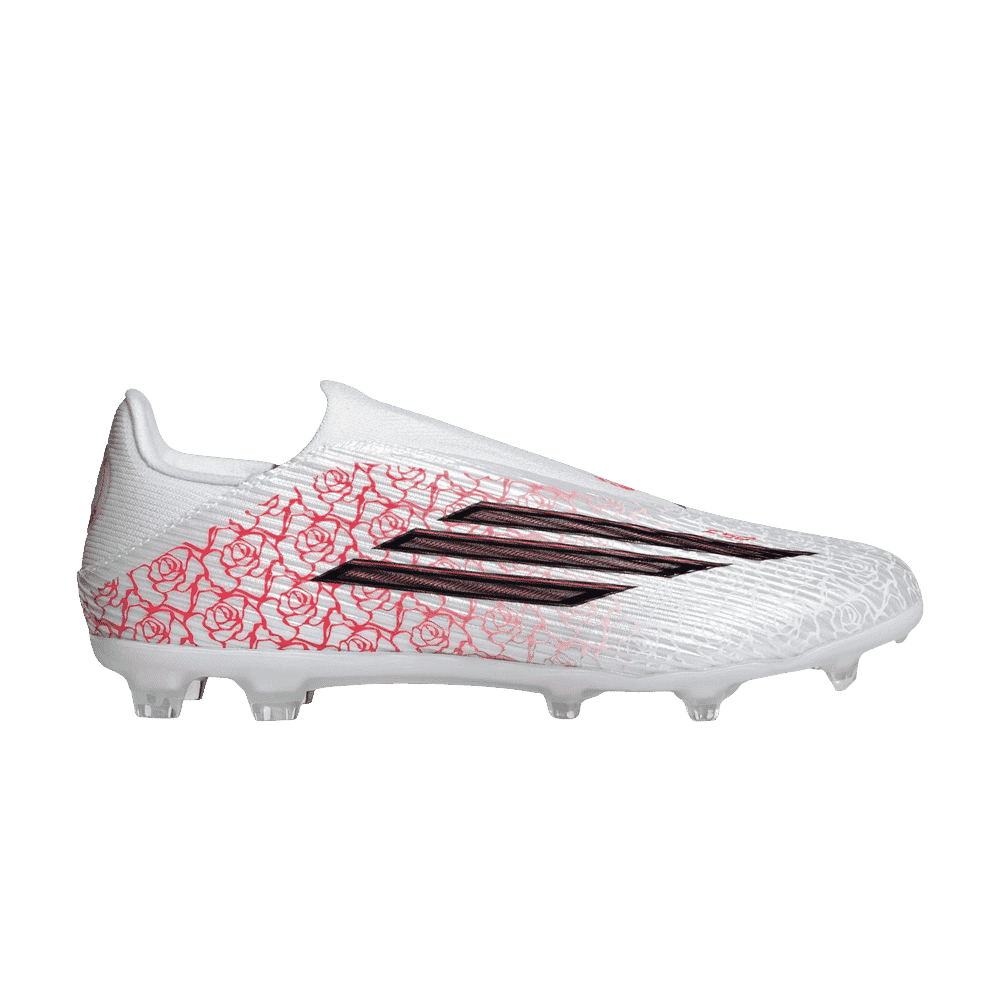 Lamine Yamal x adidas F50 League Laceless FG MG White Black Lucid Red