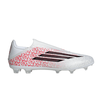 Lamine Yamal x adidas F50 League Laceless FG MG White Black Lucid Red - Adidas Sneaker